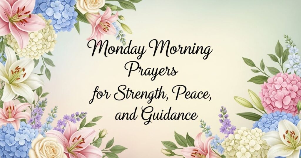Monday Morning Prayers for Strength, Peace, and Guidance