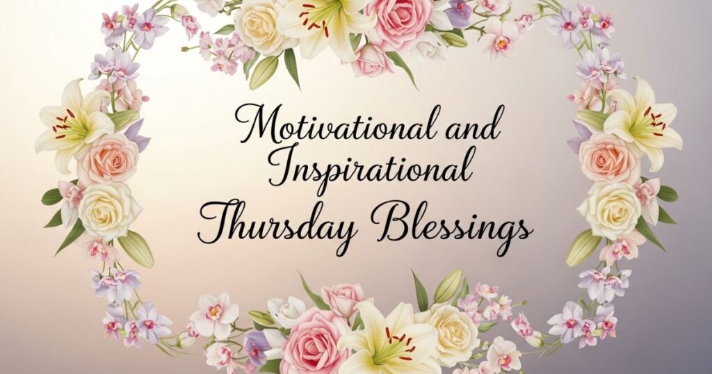 3. Motivational and Inspirational Thursday Blessings