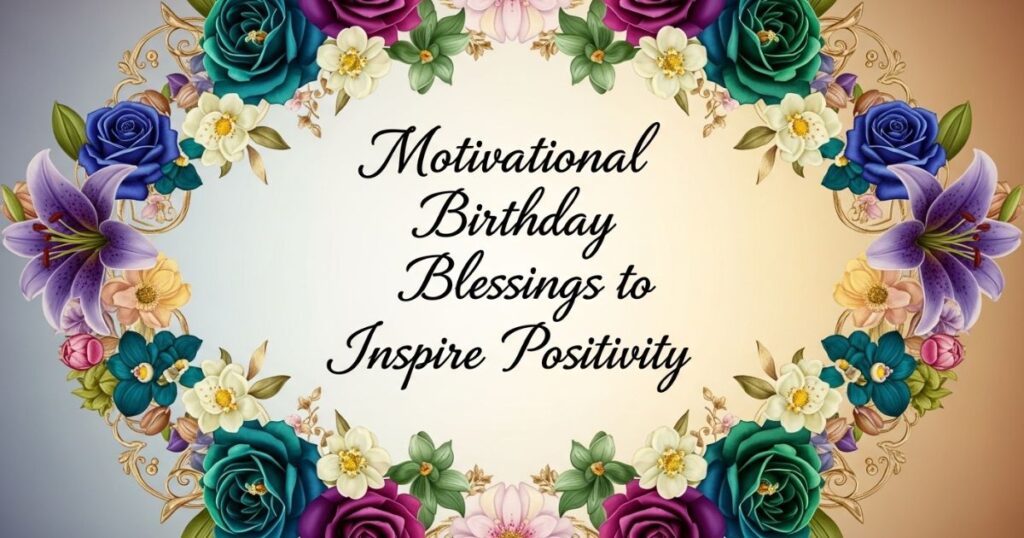 Motivational Birthday Blessings to Inspire Positivity