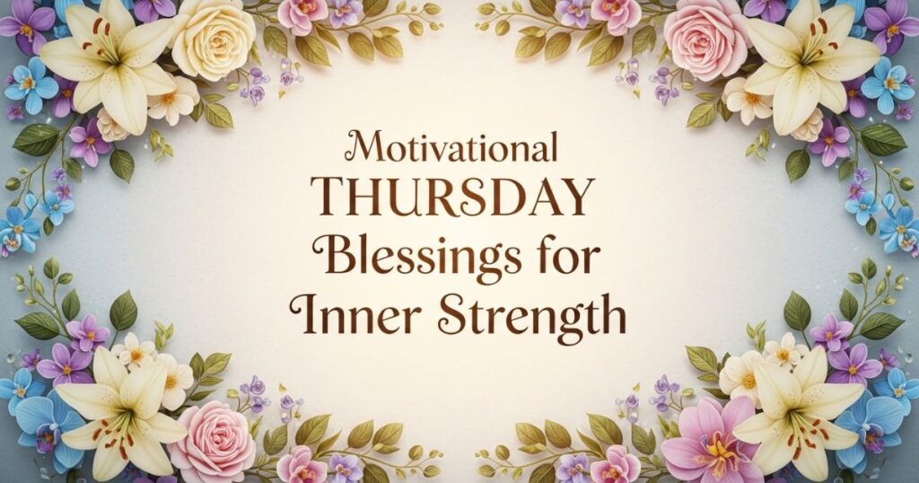 Motivational Thursday Blessings for Inner Strength