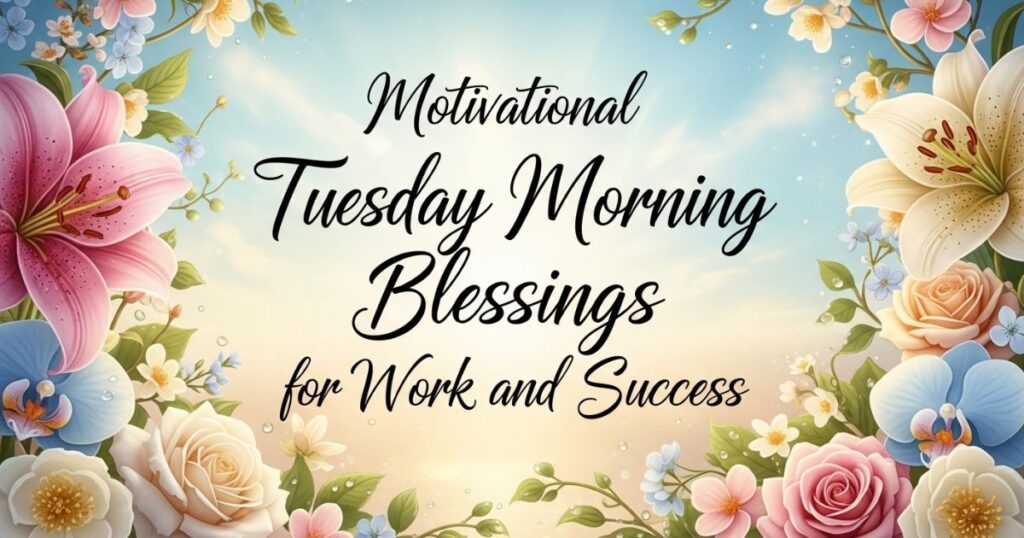 Motivational Tuesday Morning Blessings for Work and Success