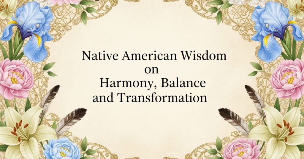Native American Wisdom on Harmony, Balance, and Transformation