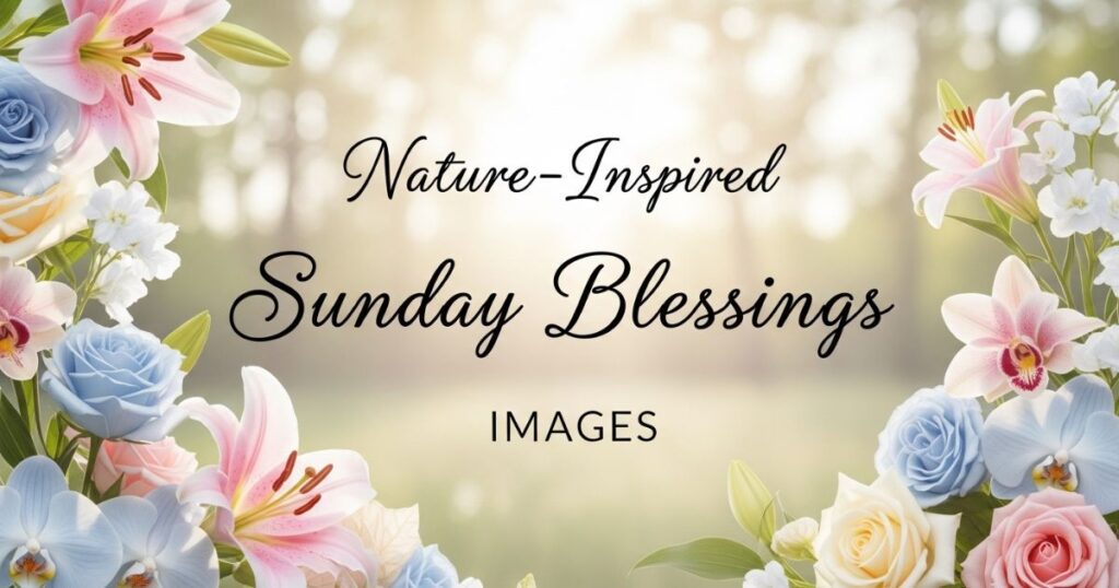 Nature-Inspired Sunday Blessings Images