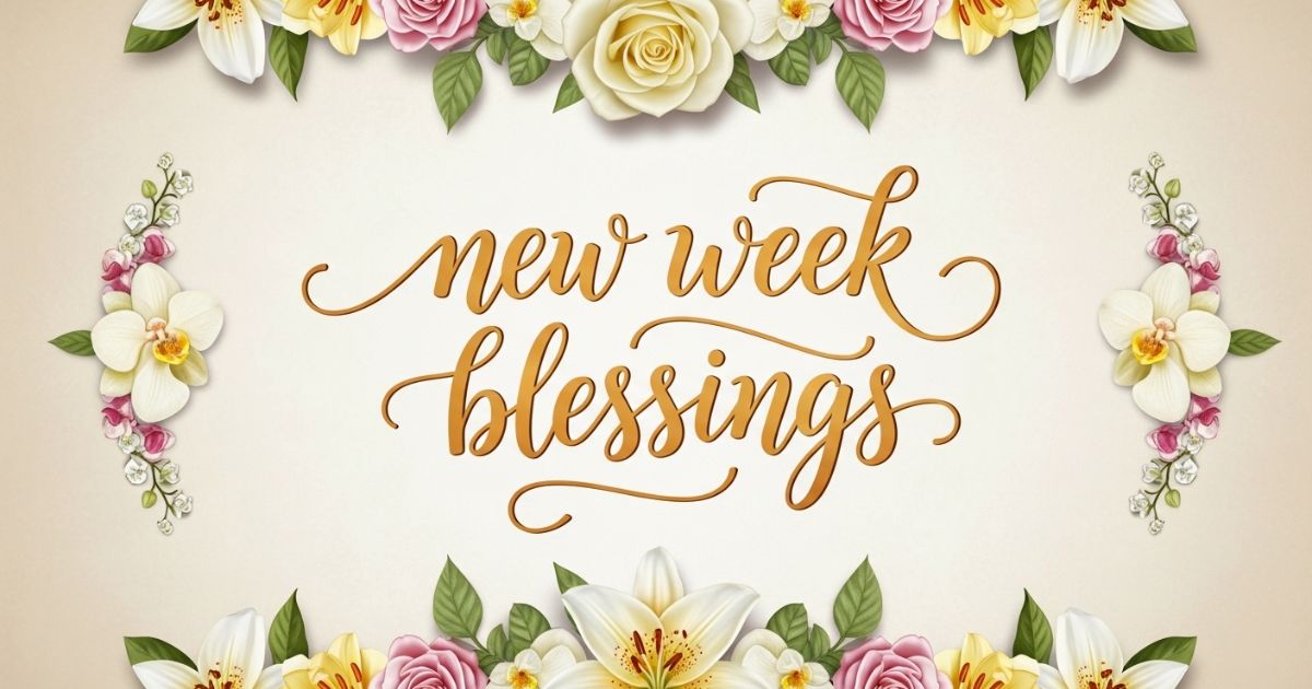 new week blessings