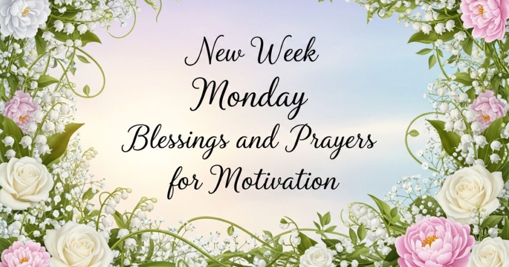 New Week Monday Blessings and Prayers for Motivation