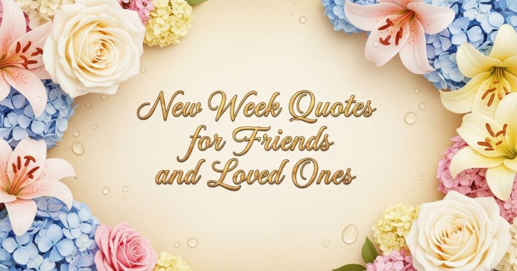 New Week Quotes for Friends and Loved Ones