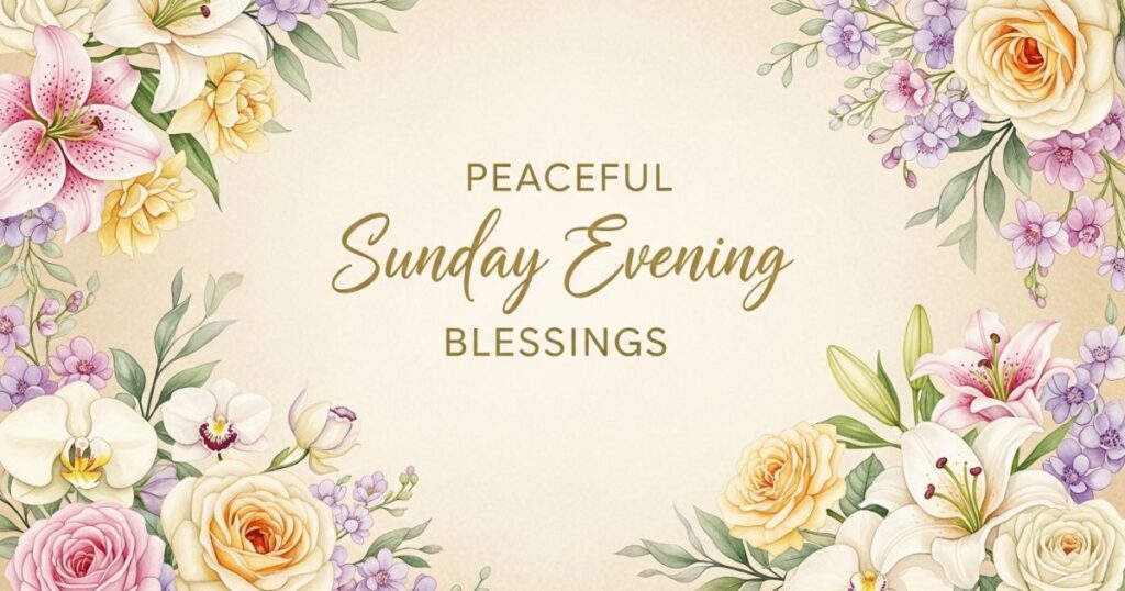 Peaceful Sunday Evening Blessings