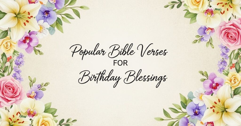 Popular Bible Verses for Birthday Blessings