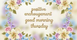 positive encouragement good morning thursday