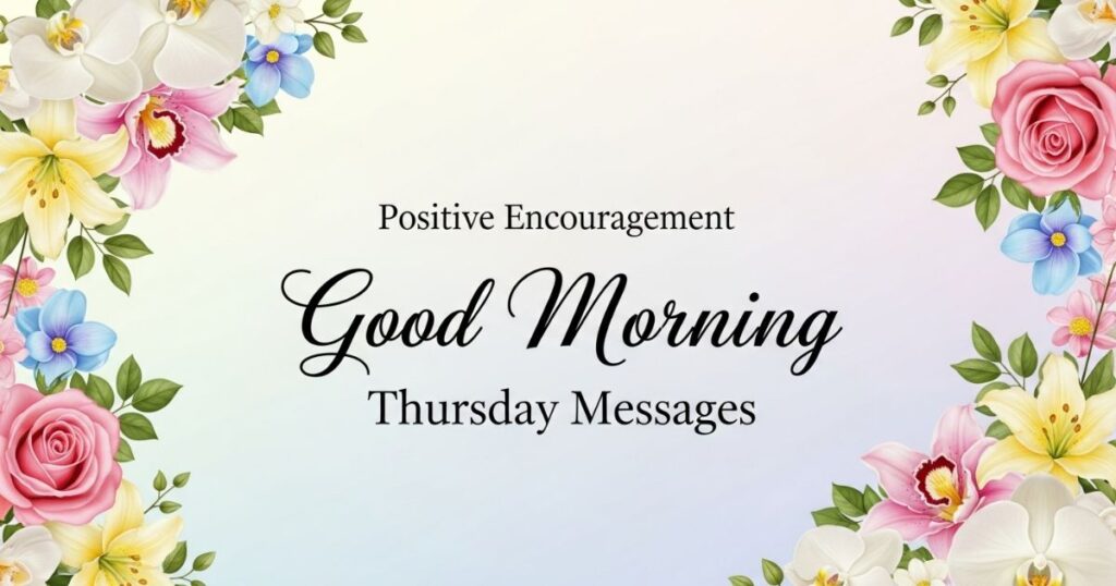 Positive Encouragement Good Morning Thursday Messages
