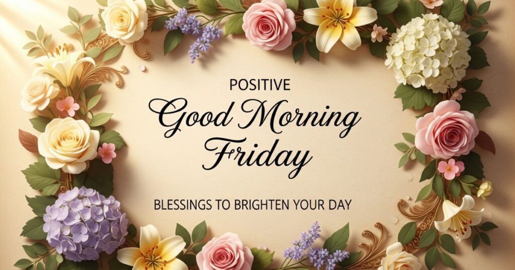 Positive Good Morning Friday Blessings to Brighten Your Day