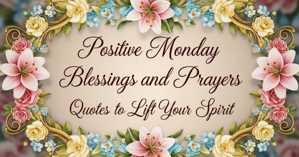 Positive Monday Blessings and Prayers Quotes to Lift Your Spirit