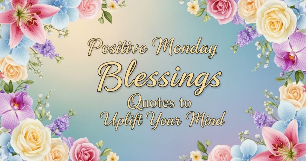Positive Monday Blessings Quotes to Uplift Your Mind