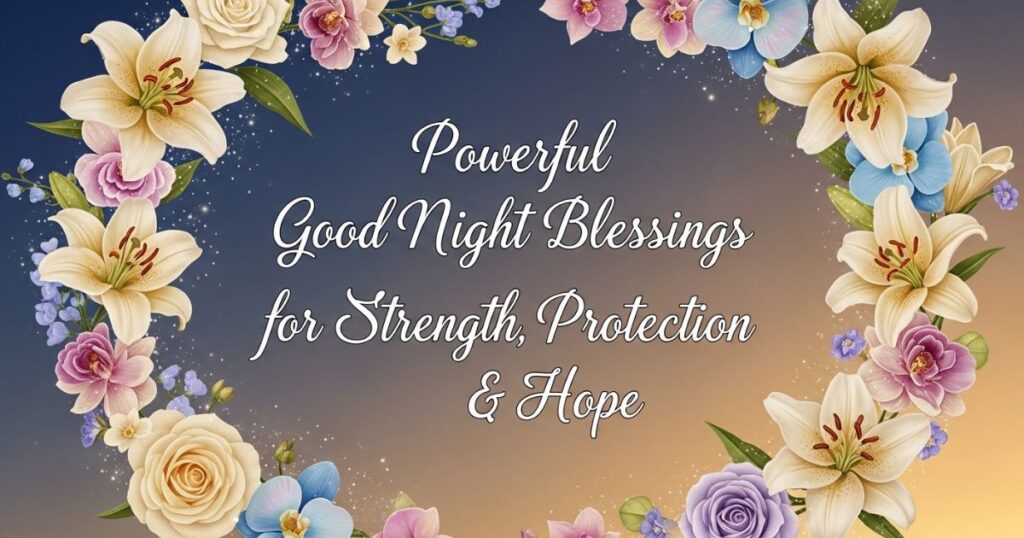 Powerful Good Night Blessings for Strength, Protection & Hope
