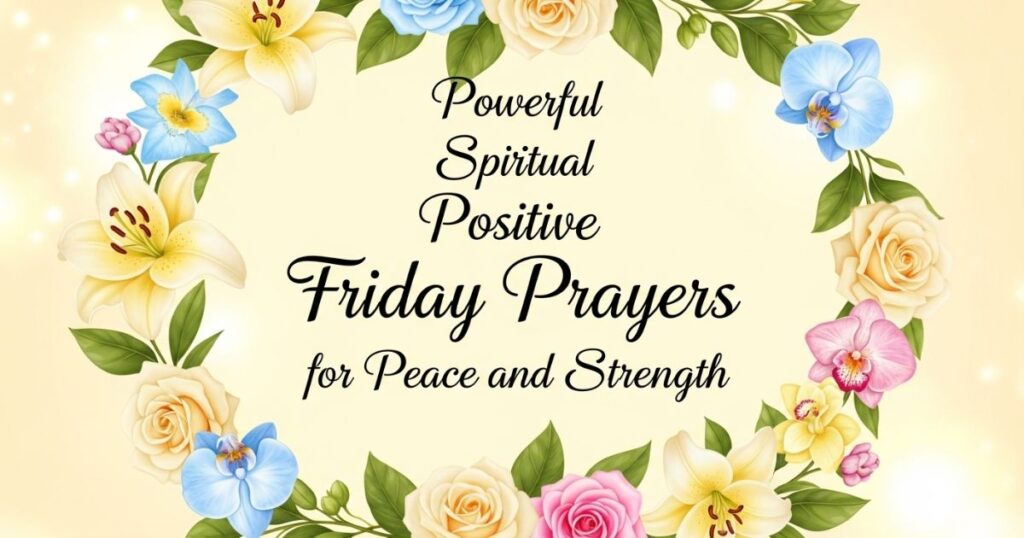 Powerful Spiritual Positive Friday Prayers for Peace and Strength