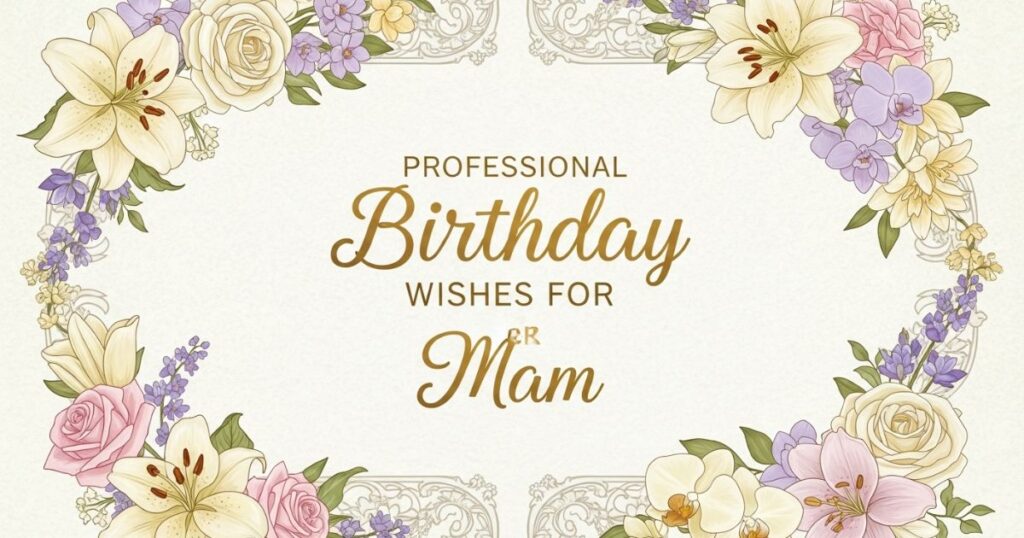 Professional Birthday Wishes for Mam