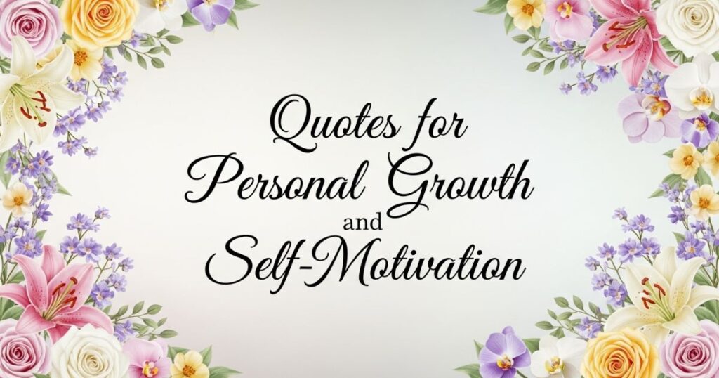 Quotes for Personal Growth and Self-Motivation