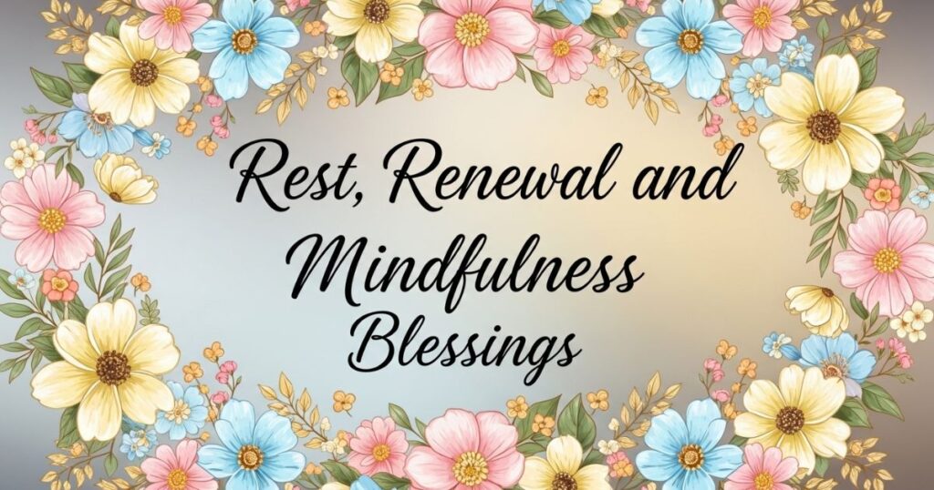 Rest, Renewal, and Mindfulness Blessings