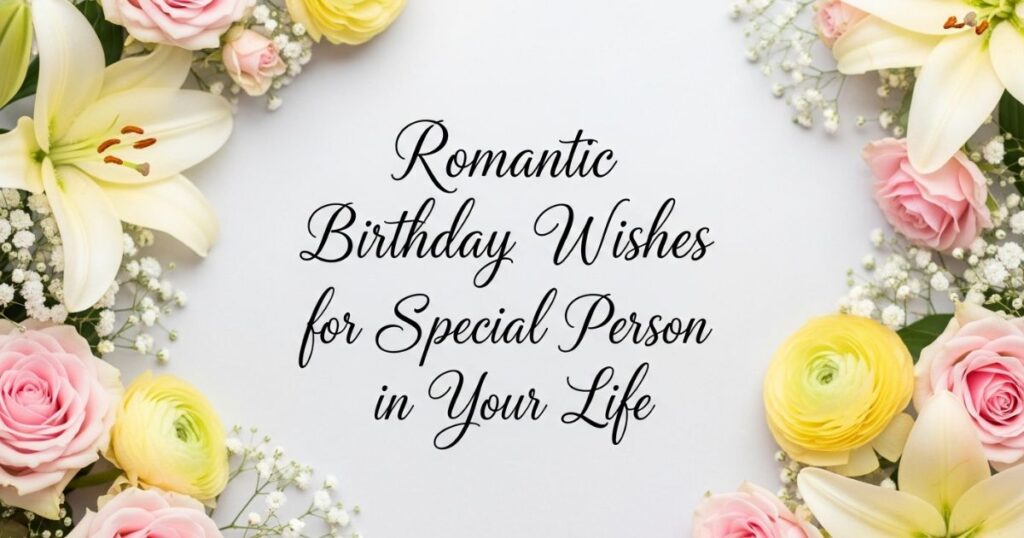 Romantic Birthday Wishes for Special Person in Your Life