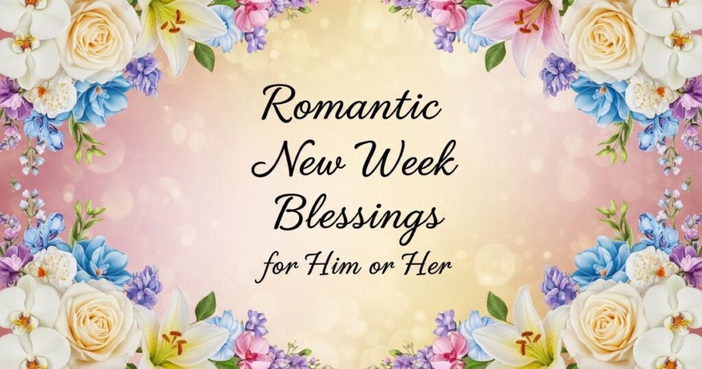 Romantic New Week Blessings for Him or Her