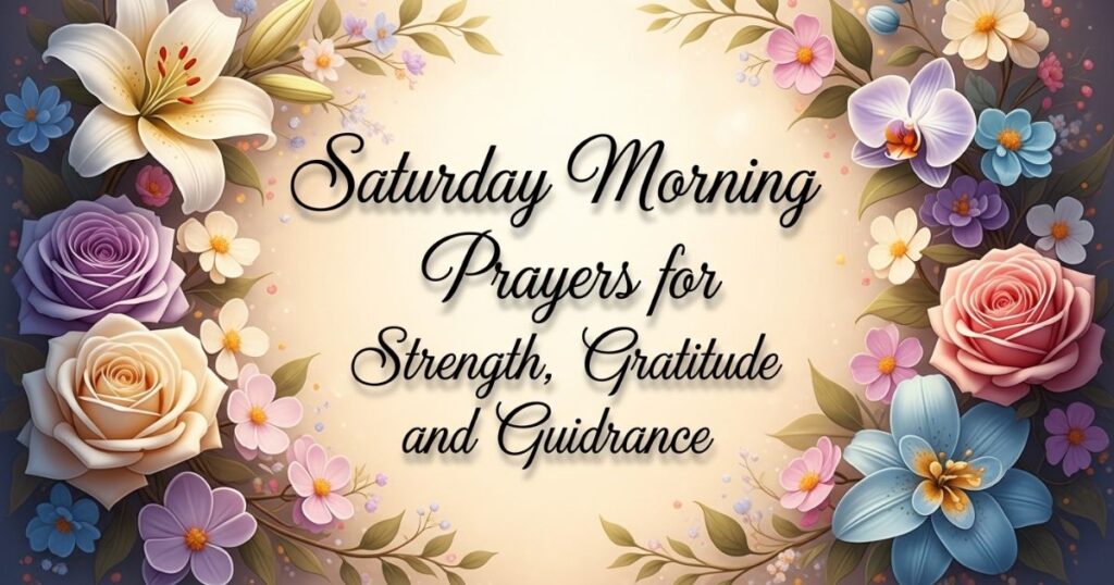 Saturday Morning Prayers for Strength, Gratitude, and Guidance