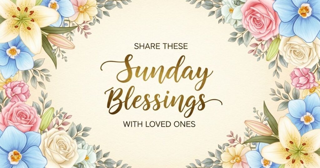 Share These Sunday Blessings with Loved Ones