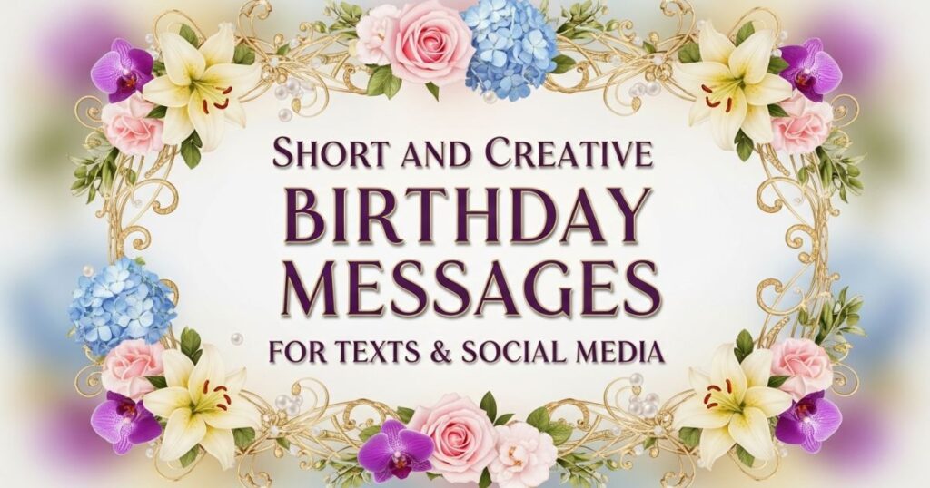 Short and Creative Birthday Messages for Texts & Social Media