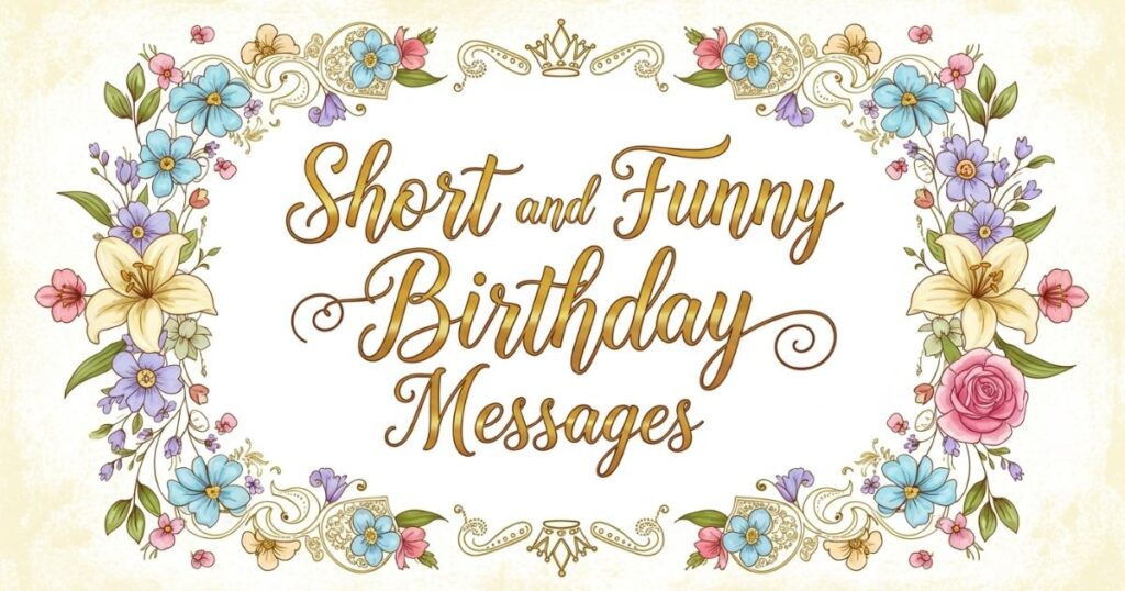 Short and Funny Birthday Messages