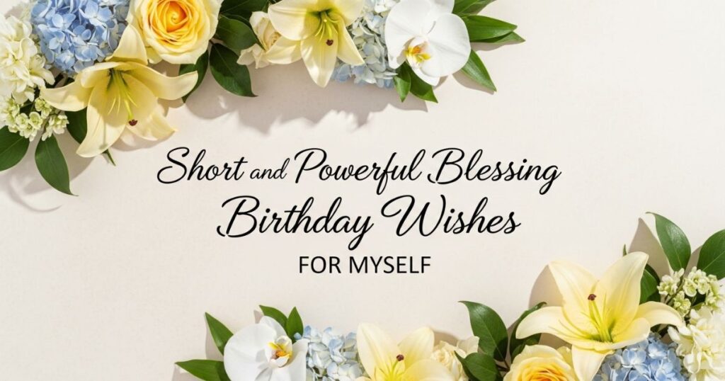 Short and Powerful Blessing Birthday Wishes for Myself