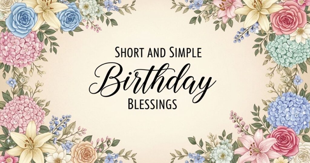 Short and Simple Birthday Blessings