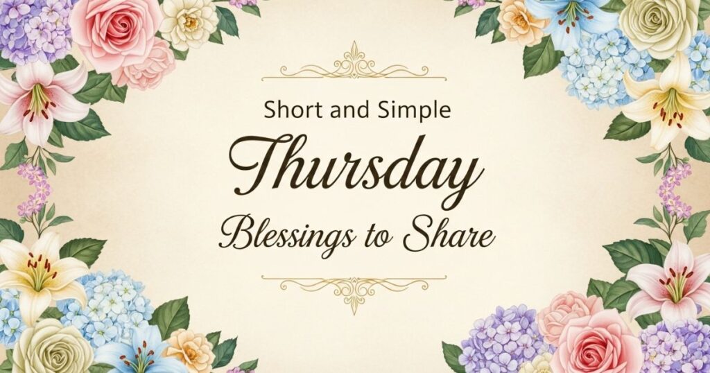 Short and Simple Thursday Blessings to Share