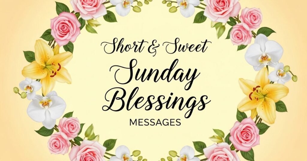Short & Sweet Sunday Blessings Messages