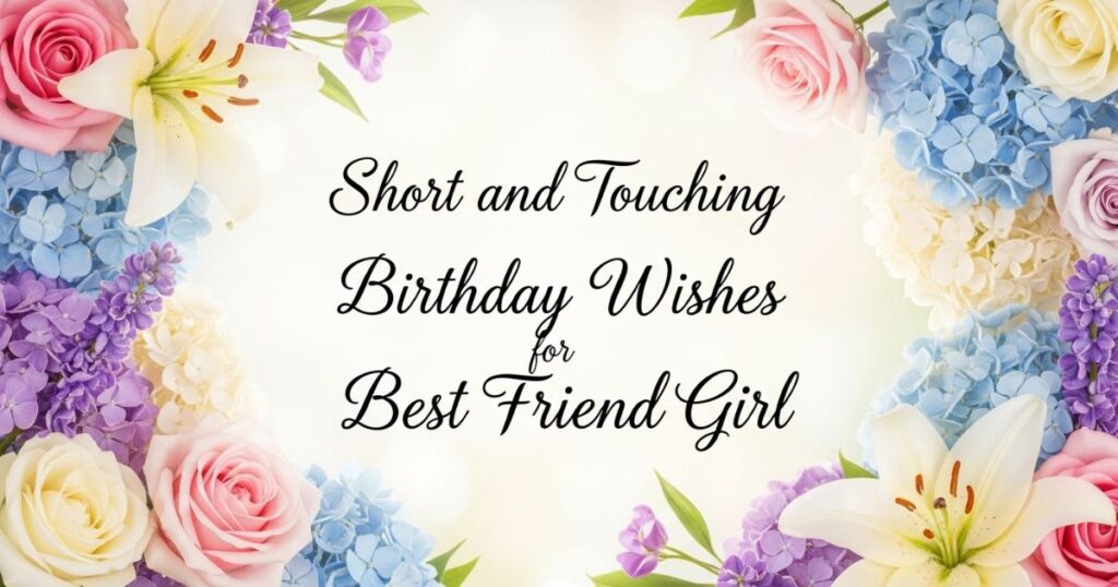 Short and Touching Birthday Wishes for Best Friend Girl
