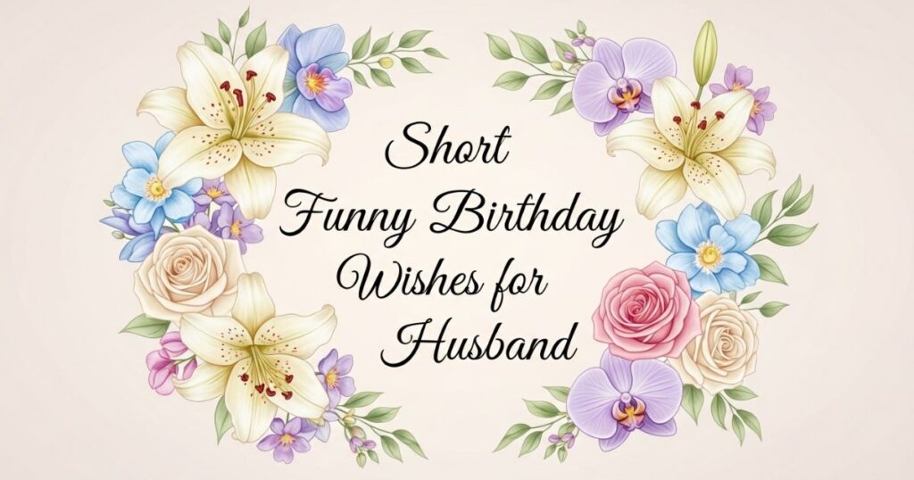 Short Funny Birthday Wishes for Husband