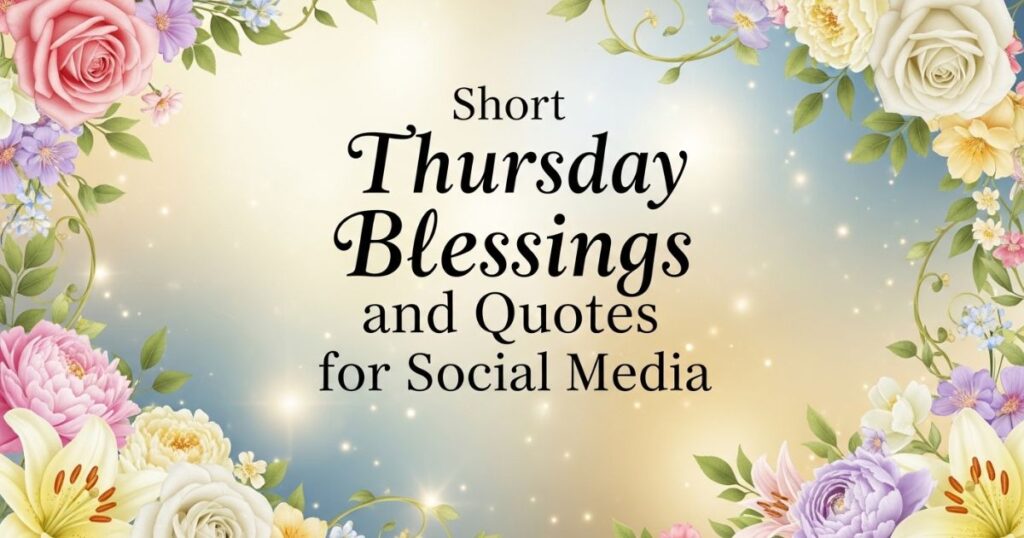 Short Thursday Blessings and Quotes for Social Media