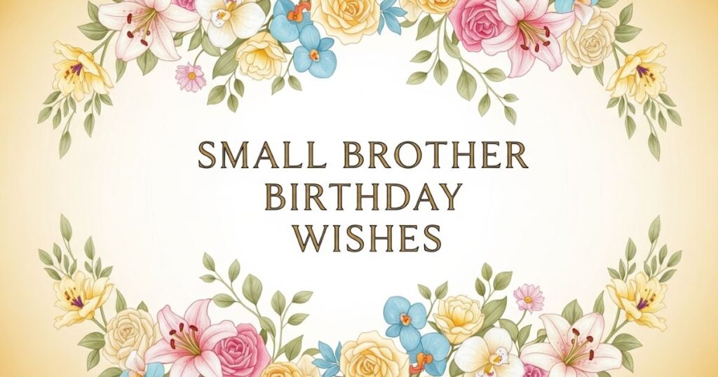 Small Brother Birthday Wishes for Social Media