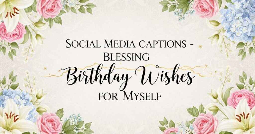 Social Media Captions – Blessing Birthday Wishes for Myself