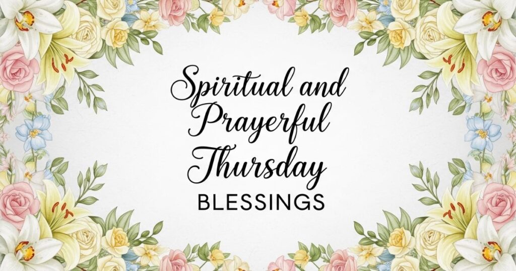 6. Spiritual and Prayerful Thursday Blessings