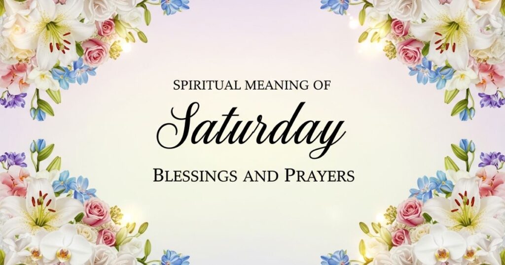 Spiritual Meaning of Saturday Blessings and Prayers