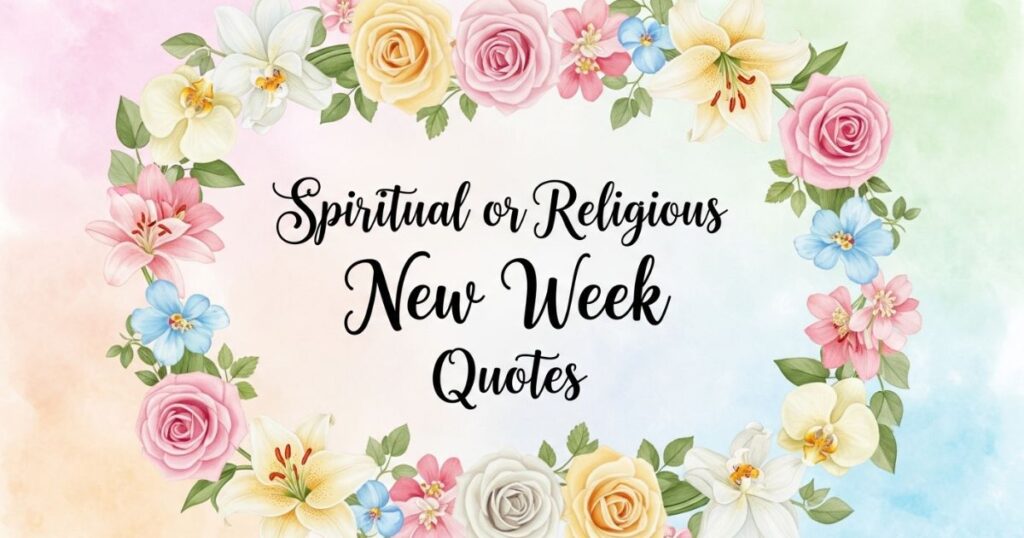 Spiritual or Religious New Week Quotes