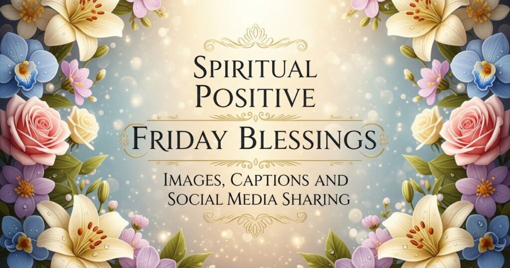 Spiritual Positive Friday Blessings Images, Captions, and Social Media Sharing