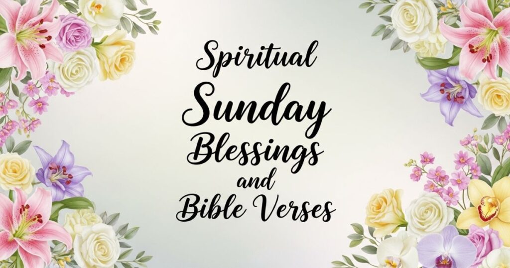 Spiritual Sunday Blessings and Bible Verses