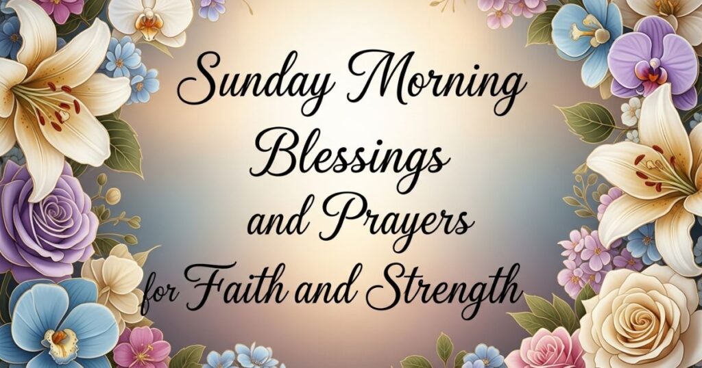 Sunday Morning Blessings and Prayers for Faith and Strength