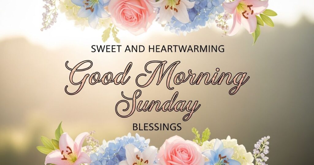 Sweet and Heartwarming Good Morning Sunday Blessings
