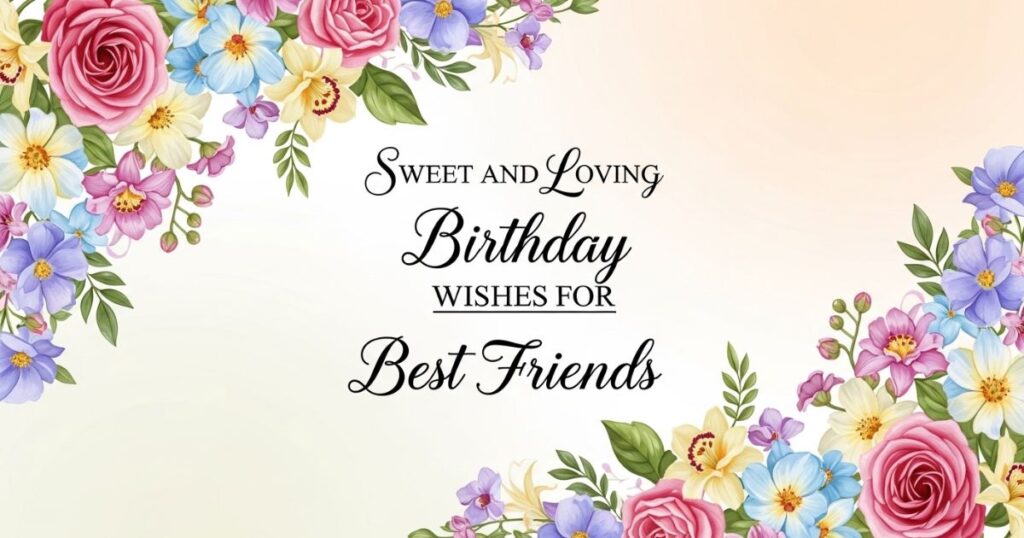 Sweet and Loving Birthday Wishes for Best Friends