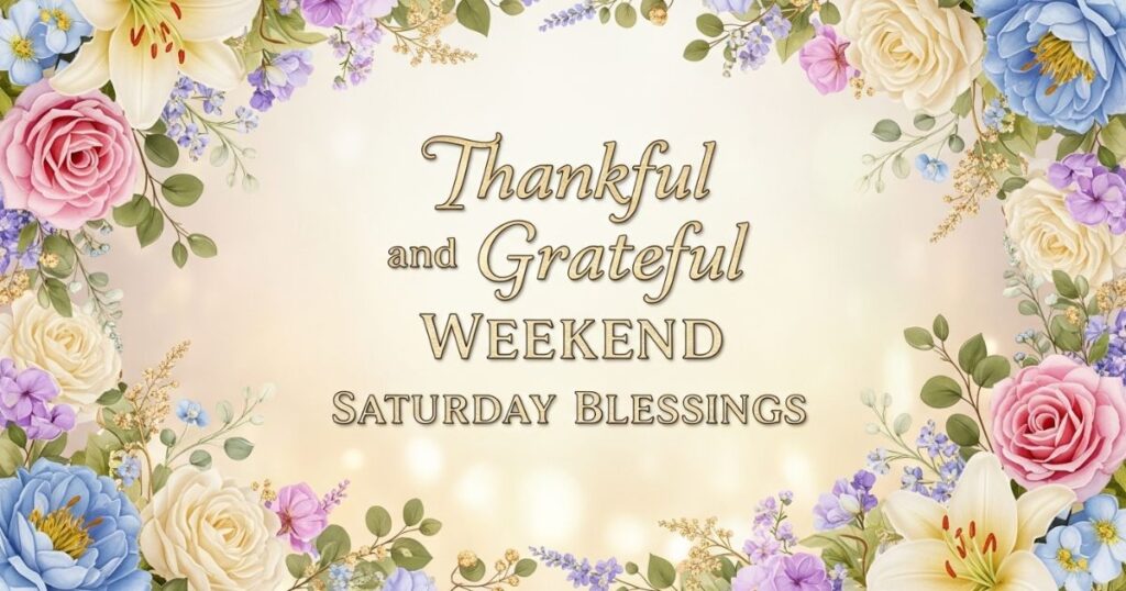 Thankful and Grateful Weekend Saturday Blessings