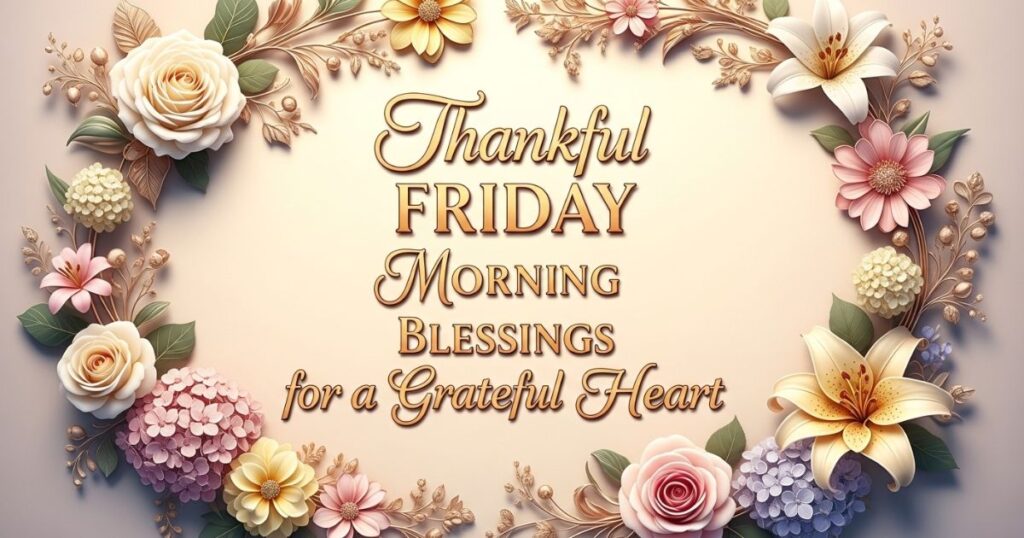Thankful Friday Morning Blessings for a Grateful Heart