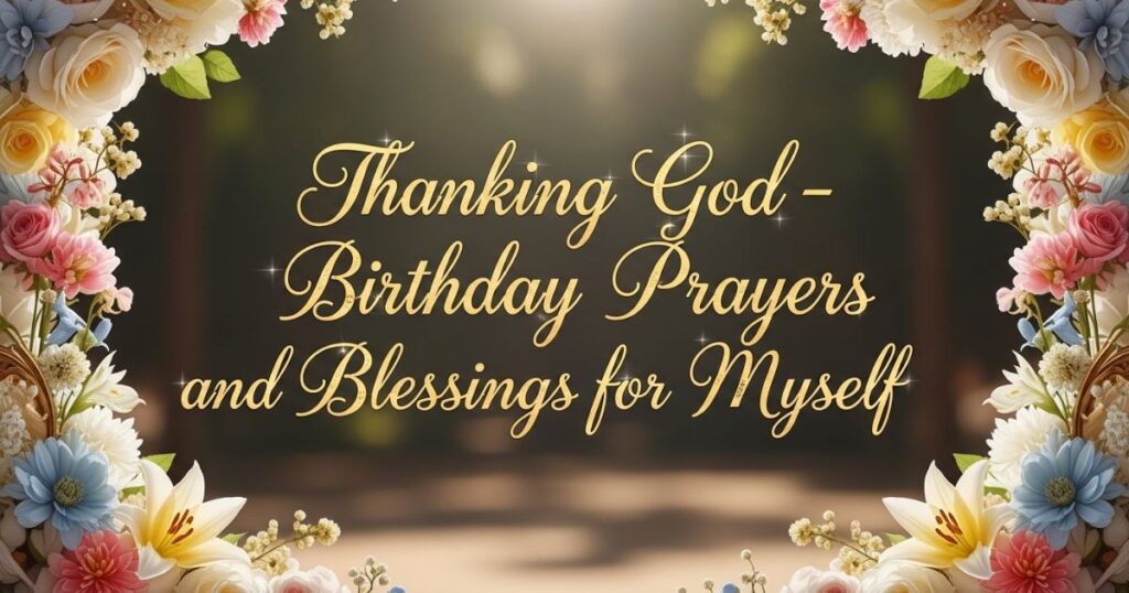 Thanking God – Birthday Prayers and Blessings for Myself
