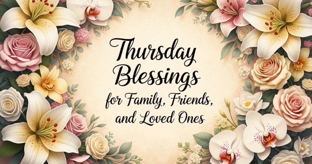 Thursday Blessings for Family, Friends, and Loved Ones