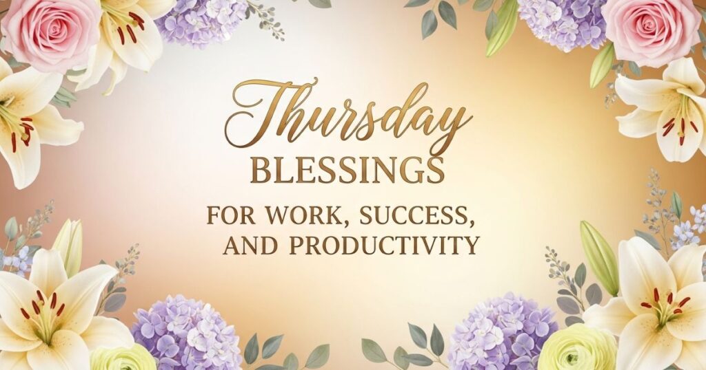 Thursday Blessings for Work, Success, and Productivity